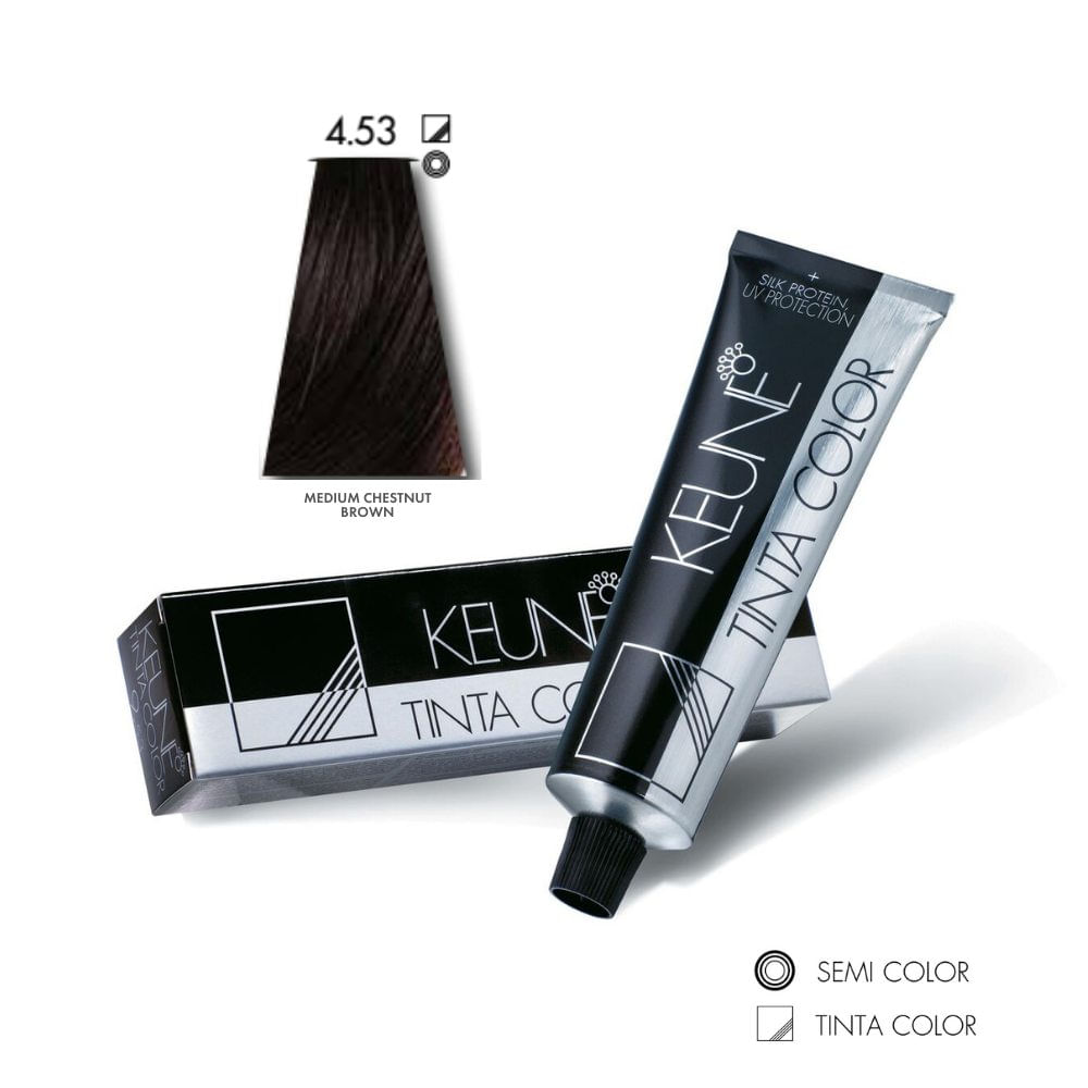 Tinta Color Keune 4.53 Medium Chestnut Brown lady